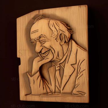 3D model Quentin Blake (STL)